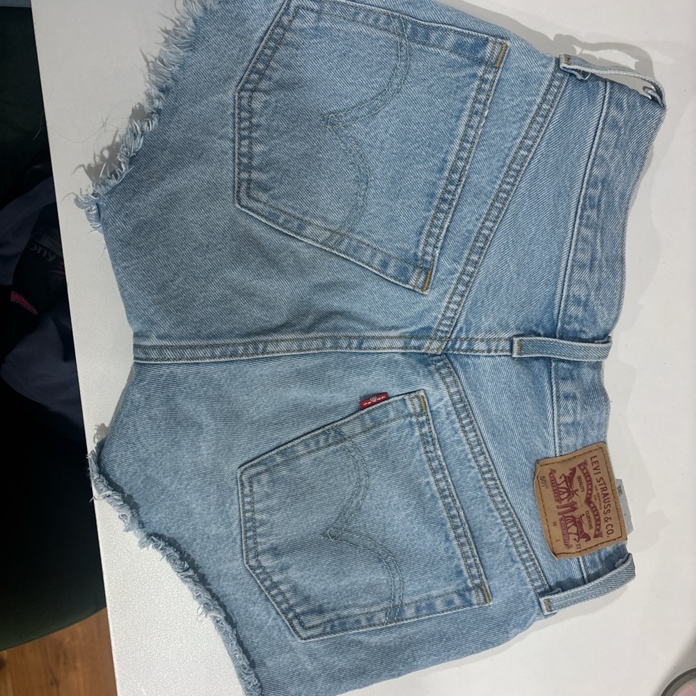Levi's Women's Light Blue Denim Shorts